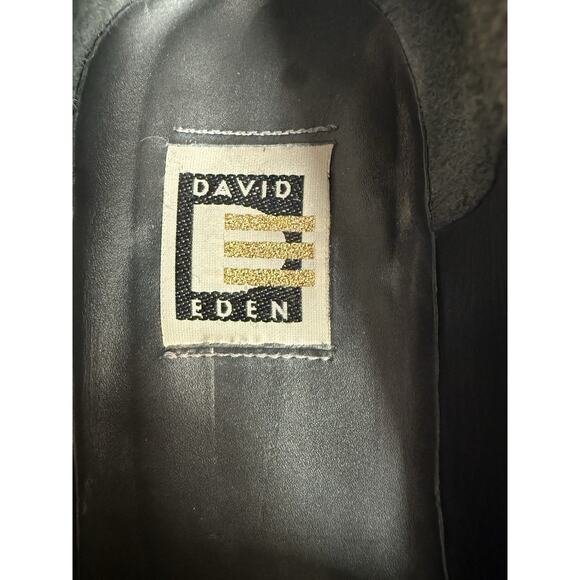 David Eden‎ Handmade Exotic Lizard Leather Loafers DRK Gray Euro Dress Shoes 8-9 - Picture 7 of 9
